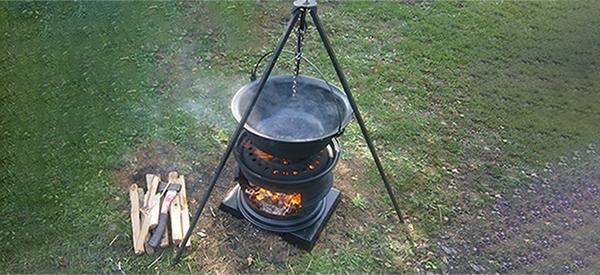 Upcycled Stove from Old Rims - Perfect for Car Camping in Mexico