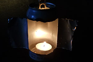 DIY Candle Lantern From A Soda Can