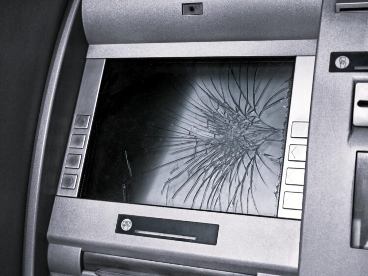 broken ATM machine